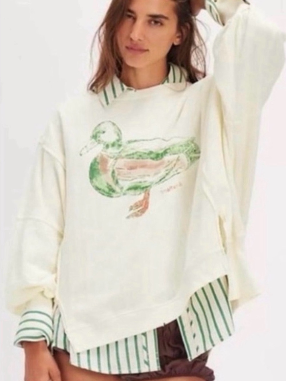 NEW We The Free Graphic Camden Pullover